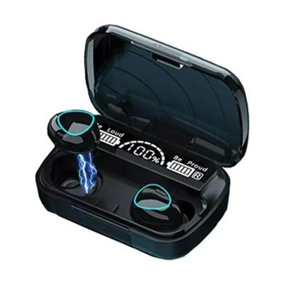 M10 Digital Display Earbuds Black Rechargeable Bluetooth 5.1