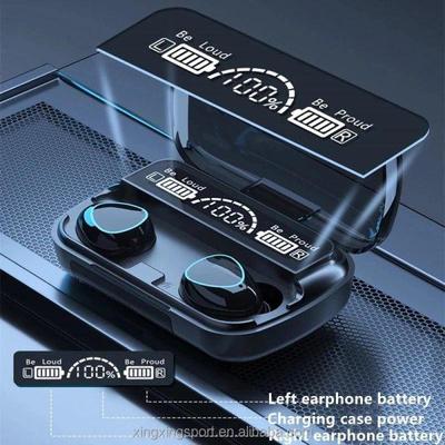 M10 Digital Display Earbuds Black Rechargeable Bluetooth 5.1