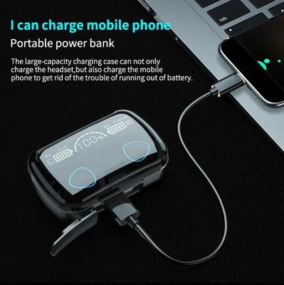 DAMIX M10 TWS Bluetooth 5.1 Wireless Earbuds with LED Display & 3500mAh Charging Case