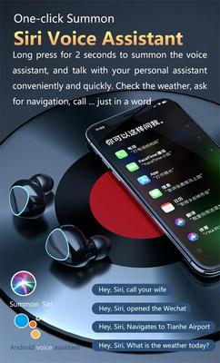 DAMIX M10 TWS Bluetooth 5.1 Wireless Earbuds with LED Display & 3500mAh Charging Case