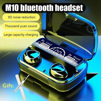 DAMIX M10 TWS Bluetooth 5.1 Wireless Earbuds with LED Display & 3500mAh Charging Case